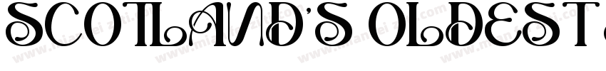 SCOTLAND’S OLDEST DISTILLERY字体转换